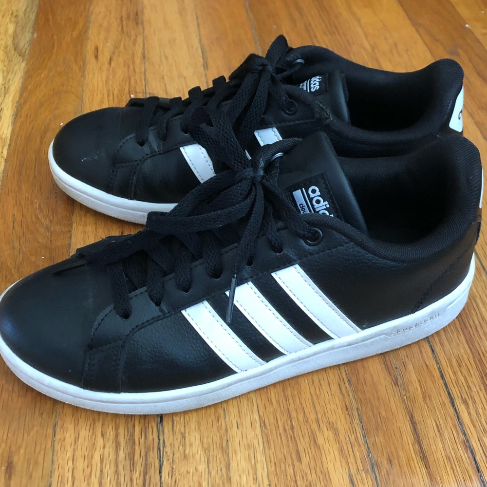 Adidas Black Cloud Foam 8 Sneakers White stripes